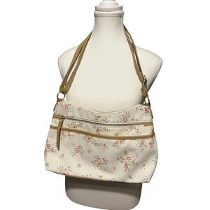 Floral Shoulder Bag Cream Boho Cottagecore Everyday